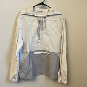 Quarter zip rain jacket